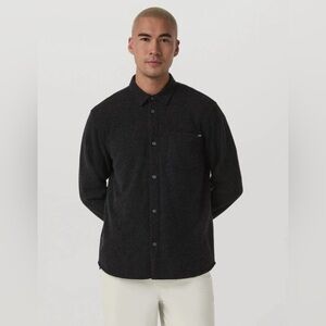 NEW Vuori mens Long Sleeve Altitude Wool Button Down - Relaxed Fit mens XL